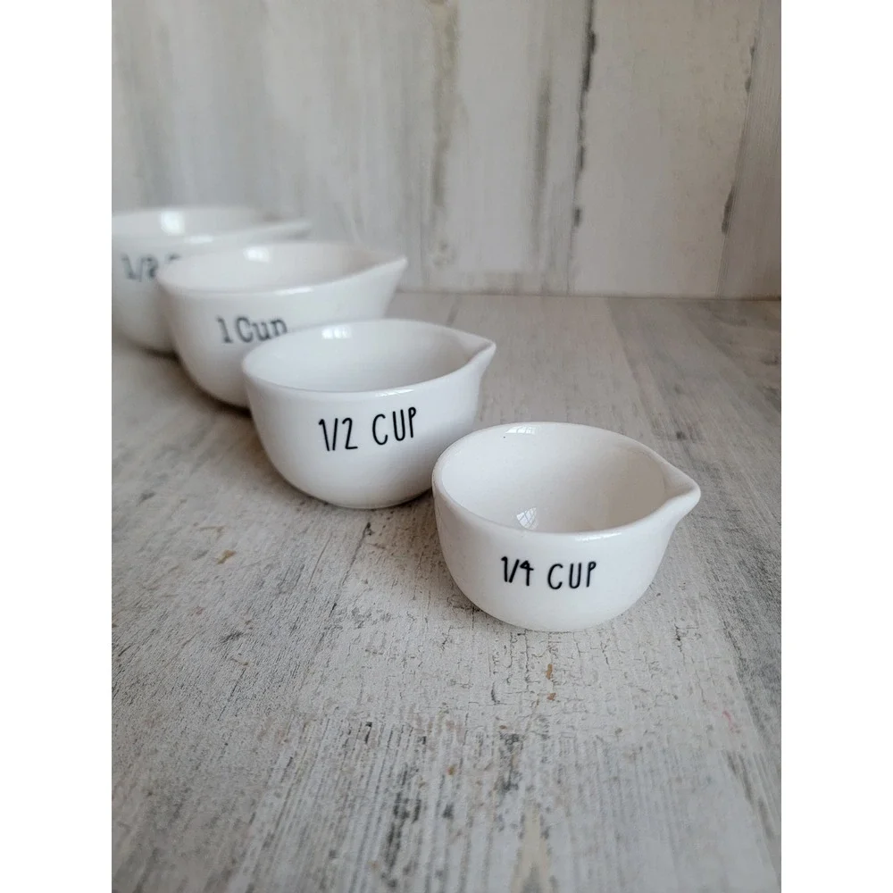 Prep‎ collection cup white measurement set kitchen utensil